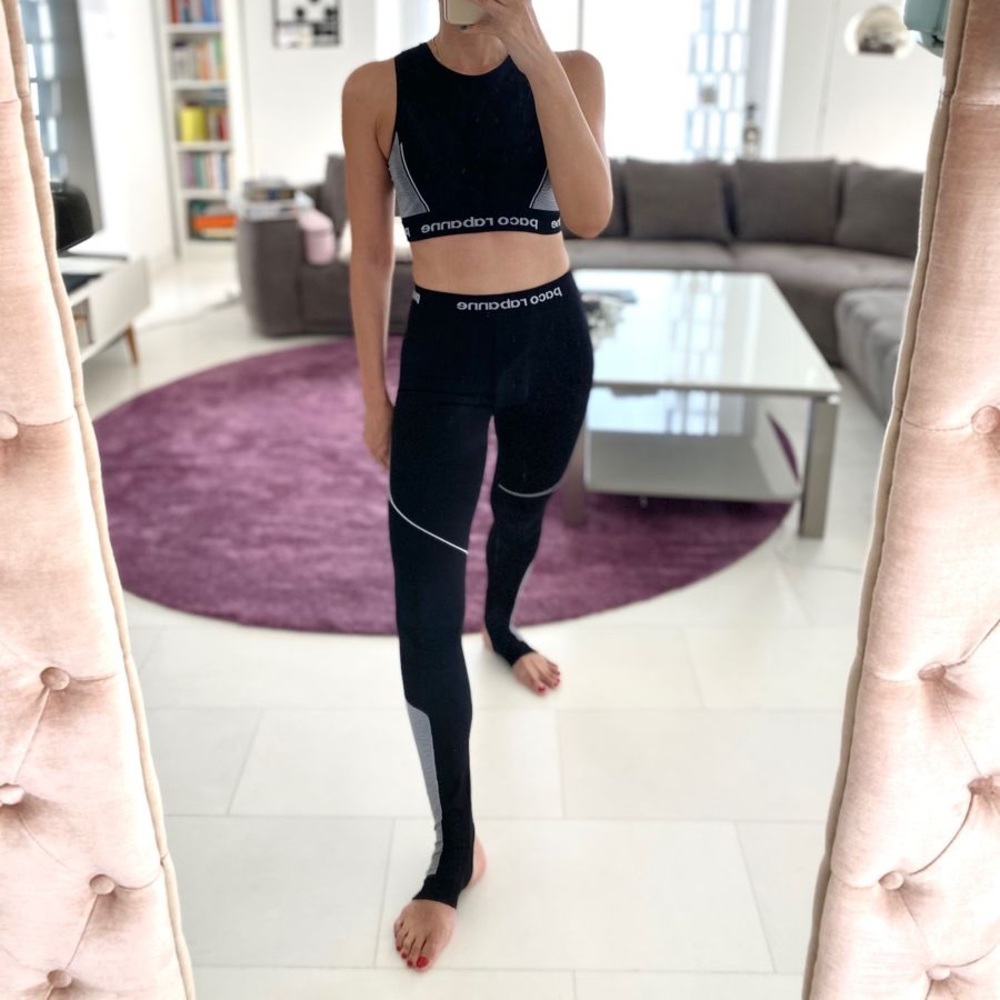 Paco Rabanne stirrup leggings set